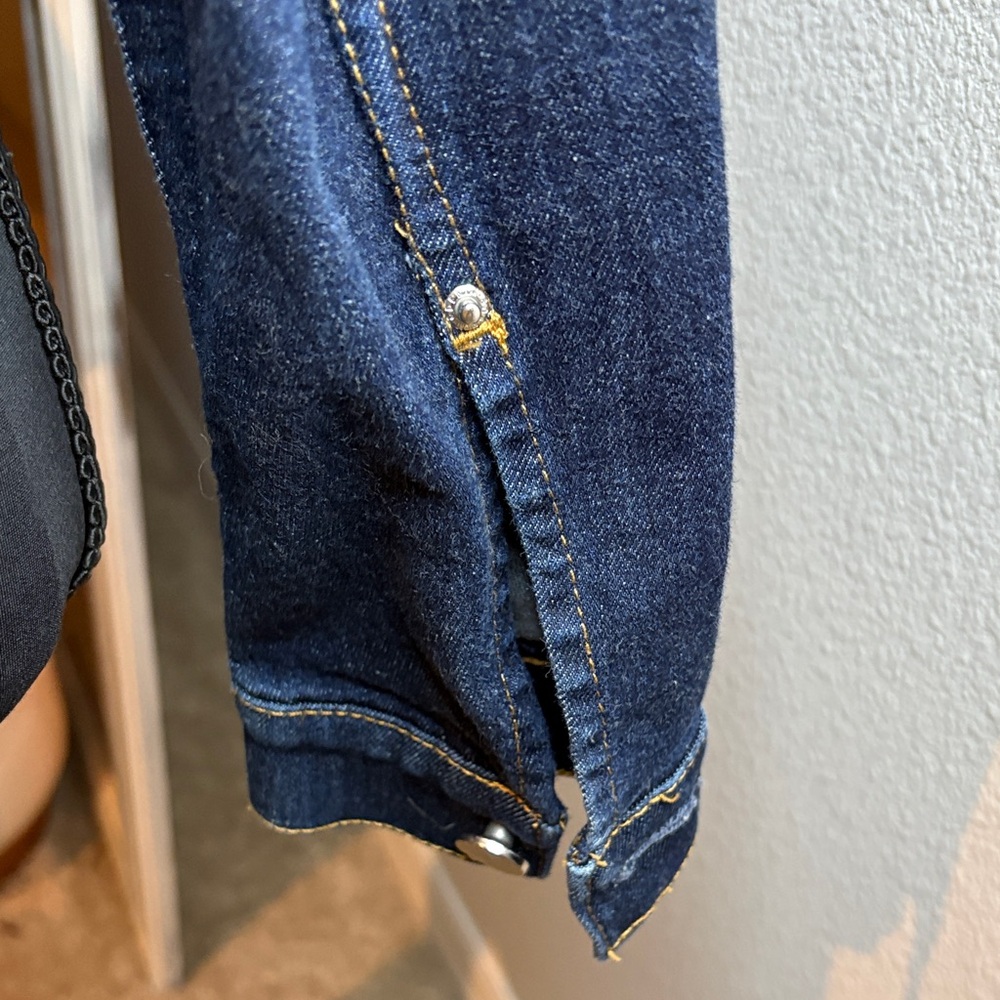 H&M Dark Blue cropped Jean Jacket - Picture 8 of 12
